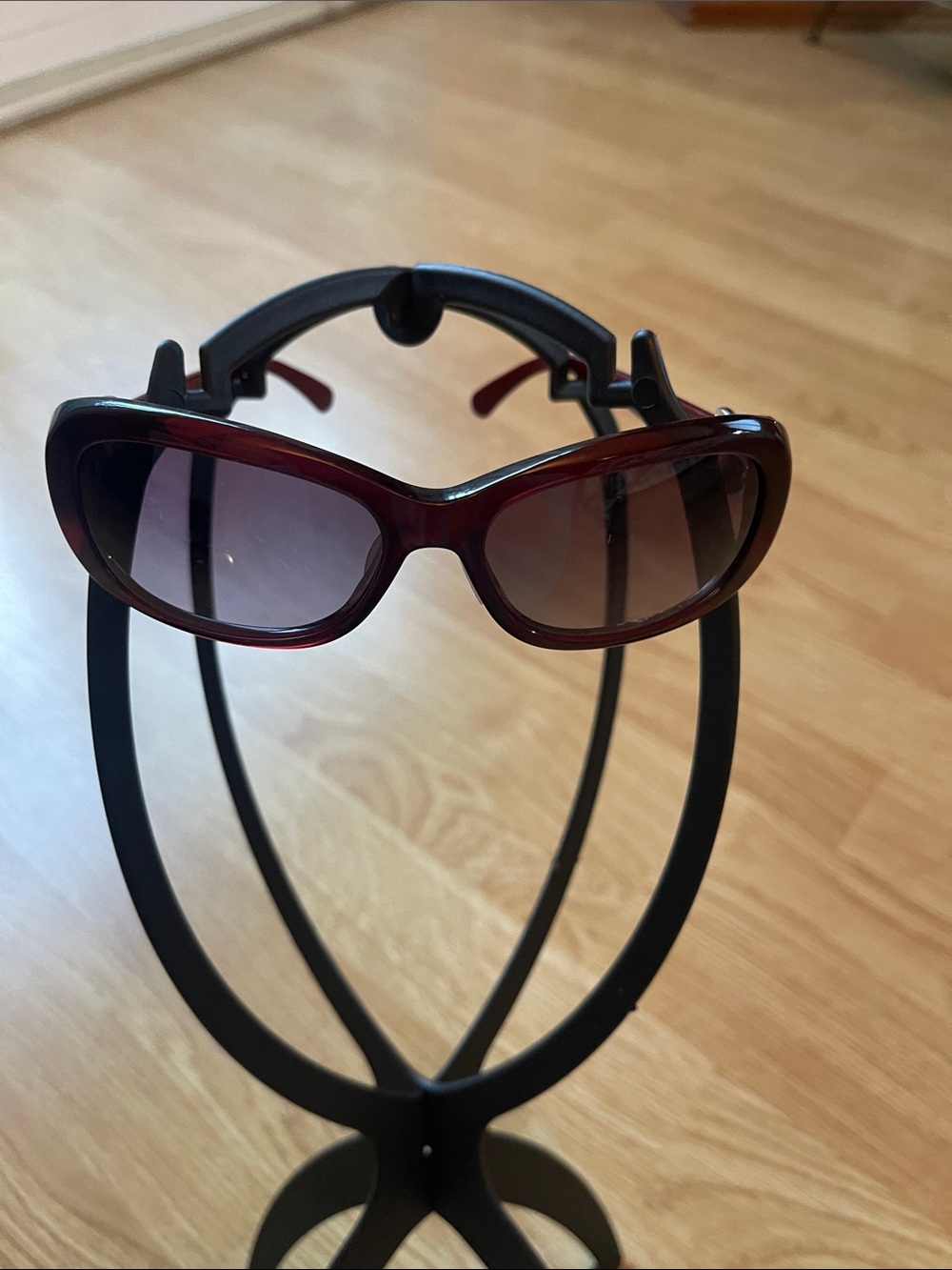 Chanel burgundy sunglasses